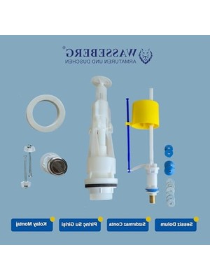 Odea Tam Set Rezervuar Iç Takımı, Sızdırmaz Conta ve Montaj Aparatları Dahil