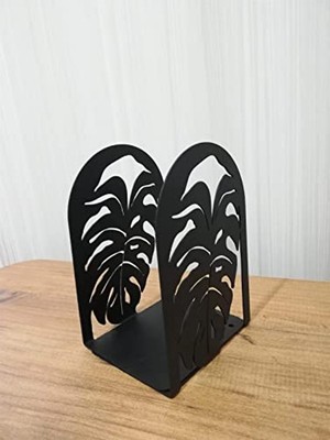 Odea Metal Kitap Tutucu, Yaprak Desenli, 2'li Paket