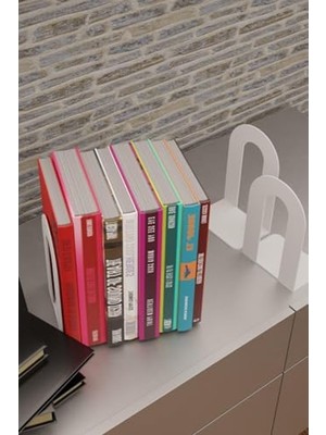 Odea Dekoratif Metal Kitap Tutucu Seti, Klasik Tasarım