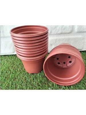 Odea 10,5x8 cm Boyutunda 20 Adet Yuvarlak Vakum Saksı Seti