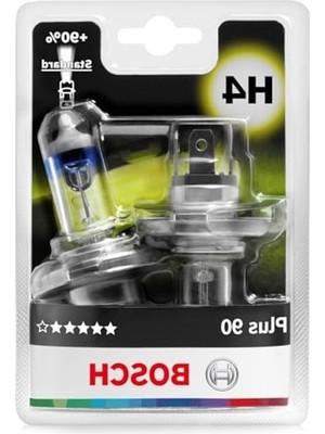 Odea Bosch Ampul Plus 90 12V H4 60/55 W P43T 2'li Jiletin Paket 1987301422