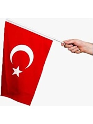 Odea 30X45CM Bez Türk Bayrağı, Sopalı ve Paketli