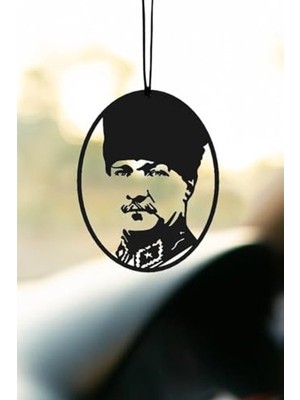 Odea Araba Süsü Metal Gazi Mustafa Kemal Atatürk Dikiz Aynası Süsü Gerçek Silüet Oto Aksesuar