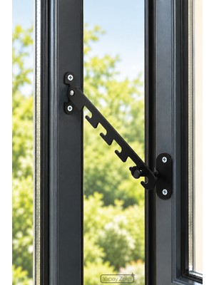 Renkliürün Siyah Metal Pencere Kilidi 17cm