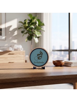 Miaju Er-Rahmân Lafzı Motifli Tasarım Obje, Yeni Başlangıçlara Eşlik Eden Özel Armağan 10X10 cm