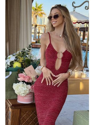 BMD Lexy Luxury Gece Elbisesi - Kırmızı