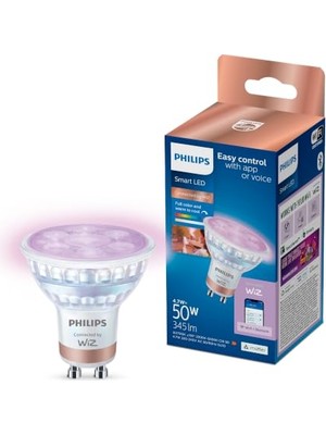 Odea Philips Smart Lighting LED Spot Ampul GU10 Cam 50W Eşdeğer Rgb - Google Home, Alexa, Homekit ve Matter Uyumlu          [enerji Sınıfı F]
