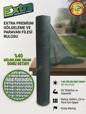 Odea Yeşil Extra Gölgeleme Filesi%40 Gölgeleme - 30 Gr/m2-1 Mt. x 10 mt