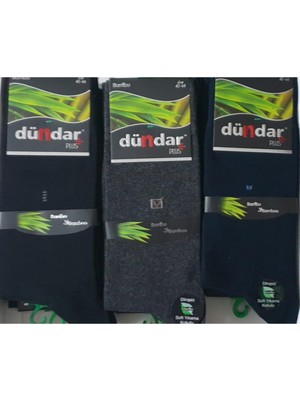 Dündar Plus Erkek Bambu Çorap 12 Li-Karışık Renk-41-45