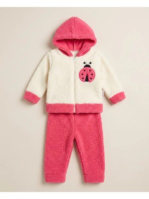 Bebesimo 2'li Unisex Bebek Takım Bear Nakışlı Welsoft Pamuklu Bebek Takım 6-9,9-12,12-18,18-24 Ay Alt Üst 2'li Unisex Bebek Takımı Welsoft Kışlık Bebek Takım