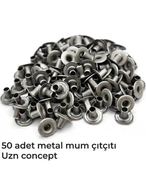 Mum Çıtçıtı 50 Adet,metal Mum Fitil Çıtçıtı