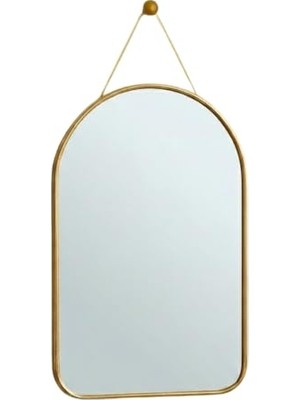 Odea Deinhaus Askılı Duvar Aynası Cm, Ince Çerçeve, Banyo Antre Yatak Odası ve Makyaj Alanı Için Dekoratif Ayna, Ayna (Gold, 23 * 40)