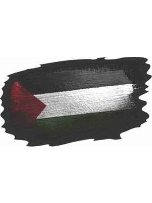 Odea Sticker Usta Filistin Bayrağı - Palestine - Araba - Oto - Motosiklet - Karavan Sticker 02510 Renkli 10X6 cm