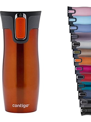 Odea Contigo Westloop Autoseal Termos Bardak 470 ml Turuncu