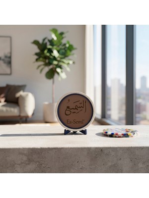 Miaju Geleneksel Ustaların Izinde Es-Semi' Motifi Masaüstü Objesi Modern Bir Dekorasyon Dokunuşu 10X10 cm