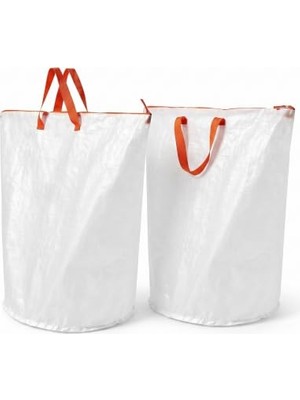 Odea 2 Adet Ikea Pärkla Çamaşır Torbası, Beyaz, 70 Lt