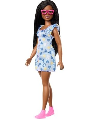 Odea Barbie Fashionistas Doll #229, Down Sendromlu Bebek, Kalp Baskılı Elbise Giyen Bebek, Ulusal Down Sendromu Derneği ile Ortaklaştı