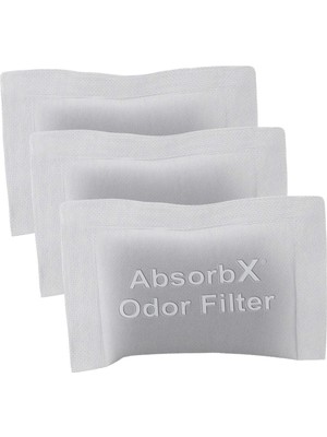 Odea Sensorcan 3'lü Paket Absorbx Koku Gidericiler Emer, Doğal Aktif Karbon, Biyobozunur, Koku Bölmeli 13 Gal Çöp Kovası ile Kullanım Için, Filtre, 3 Adet