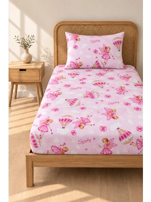 Boreas Home Sindy Desenli Tek Kişilik Lastikli Çarşaf ve Yastık Kılıfı Seti 100X200 cm