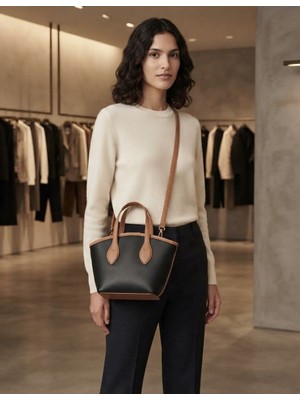 Linas Collection Seçkin Şıklık Iki Renk Lüks Kadın Çanta