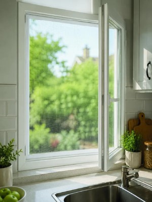 Fumeyabi Pencere ve Balkon Için Tek Kanatlı Kolay Takılan Sineklik