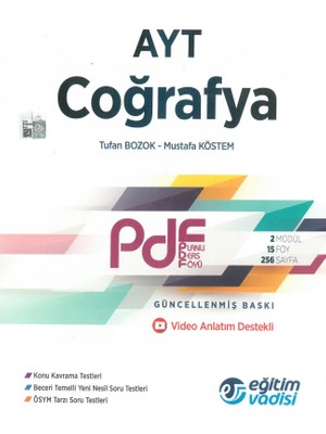 Odea Eğitim Vadisi Ayt Coğrafya Pdf Planlı Ders Föyü