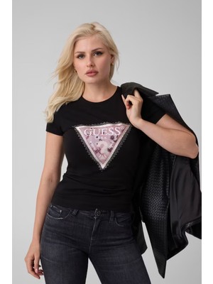 Guess Cosmos Slim Fit Kadın T-Shirt W6BI25K6046