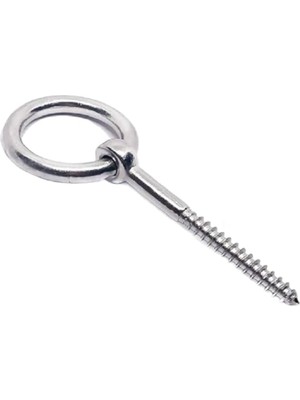 Universal Halkalı Metal Paslanmaz M6 Vidalı Sabitleme Gerdirme Çekme Kaldırma Tavan Kancası Asma Kit Kiti