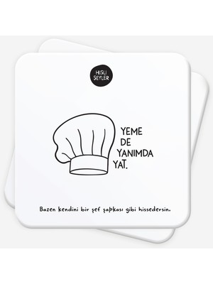 Odea Yeme De Yanımda Yat 2'li Bardak Altlığı Seti