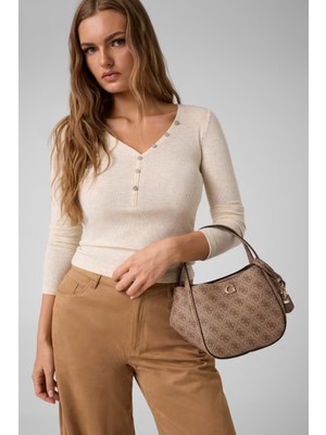 Guess Coleen Logo Satchel Kadın El Çantası HWSG9756050