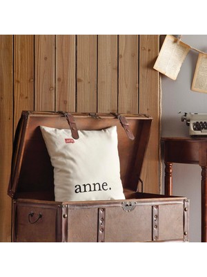 Fumeyabi Anne Yazılı Kırlent Kılıfı
