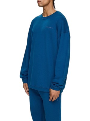 Odea Les Benjamins Pamuklu Oversize Bisiklet Yaka Sweat Erkek Sweat LB24FWESSMUSW