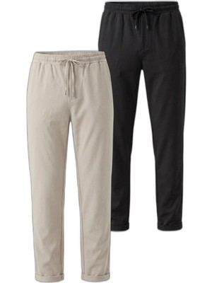 Odea Slazenger Espıno 2 Li Set Erkek Siyah - Gri Eşofman Altı