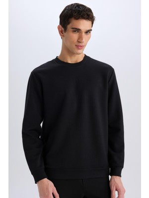 Odea Defacto Regular Fit Bisiklet Yaka Basic Düz Sweatshirt D7231AX25SP