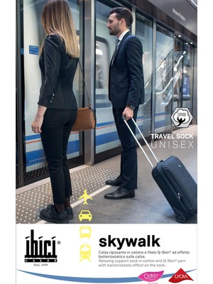 Odea Skywalk Unisex Uçuş Çorabı Lacivert 2