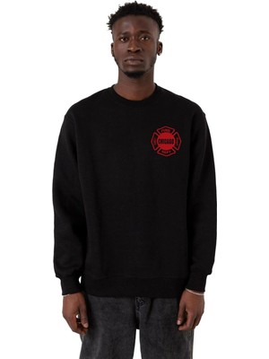 Odea Tshirthane Chicago Fire Logo Siyah Erkek 2ip Sweatshirt P23946S7874, L