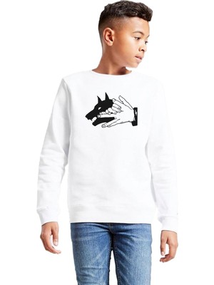 Odea Tshirthane Jujutsu Kaisen Anime Divine Dogs Beyaz Çocuk 2ip Sweatshirt P21658S1466, 13-14 Yaş