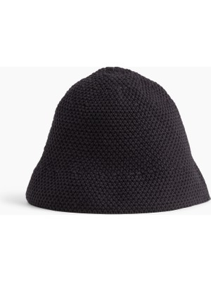Gap Kadın Siyah Knit Bucket Şapka
