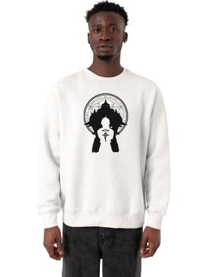 Odea Tshirthane Fullmetal Alchemist Anime Logo Beyaz Erkek 2ip Sweatshirt P21134S2072, S