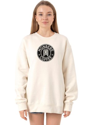 Odea Tshirthane Monsta x Monbebe Coffee Ekru Kadın 2ip Sweatshirt P22101S9002, Xs
