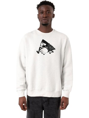 Odea Tshirthane Monogatari Anime Suruga Monkey Symbol Beyaz Erkek 2ip Sweatshirt P22027S884, Xl