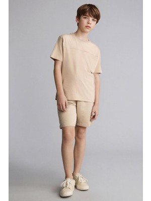 Odea DEFACTO%100 Pamuk Oversize Sweatshirt Kumaşı Şort Erkek Çocuk H2033A826SM