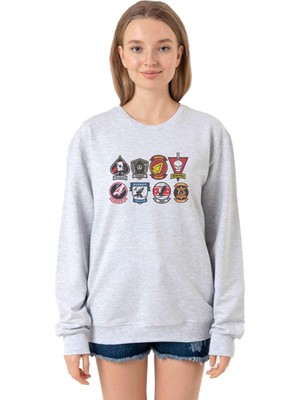 Odea Tshirthane Top Gun Maverick Badge Layout Group Grimelanj Kadın 2ip Sweatshirt P19911S8541, M