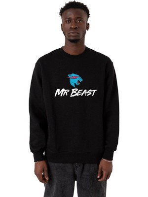 Odea Tshirthane Mr Beast Siyah Erkek 2ip Sweatshirt P22825S4672, M