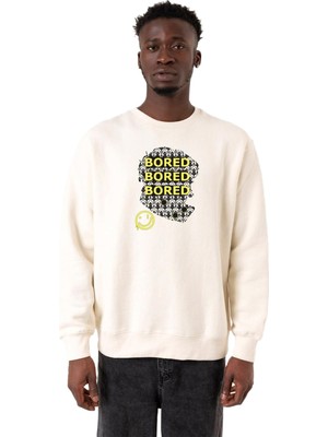 Odea Tshirthane Sherlock Bored Ekru Erkek 2ip Sweatshirt P22883S3211, L
