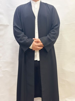 Yaser Giyim Medine Ipeği Namaz Cübbesi - Siyah
