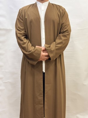 Yaser Giyim Pamuklu Namaz Cübbesi - Açık Kahverengi