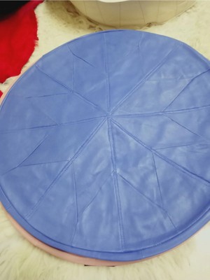 Kuzu Derisi Bohem Minder Puf 40*9 cm