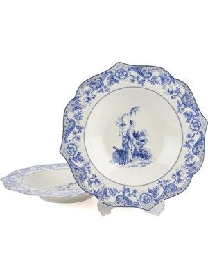 Mikasa Moor Blue Garden 2li Yemek Tabağı 24CM