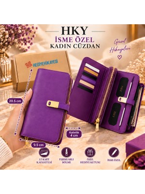 Hky Çok Kullanışlı Büyük Boy Kadın Cüzdan
